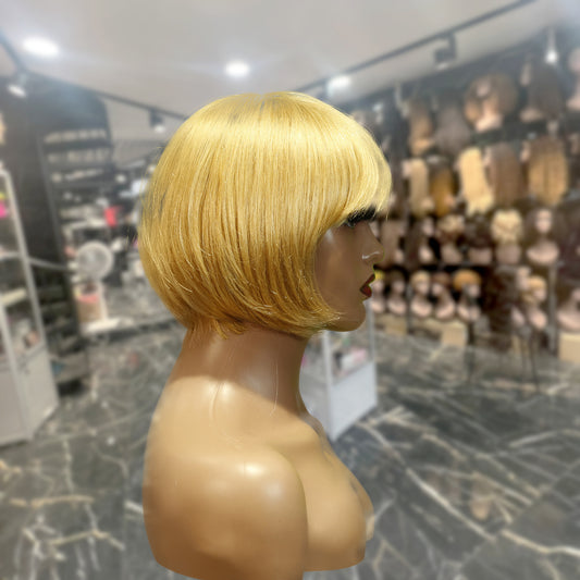 Center Wig Machine-Made #27 Wig Remy Hair H009