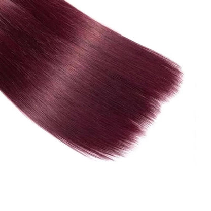 Center Wig Remy Hair 99j Straight Bundles Brazilian weaving