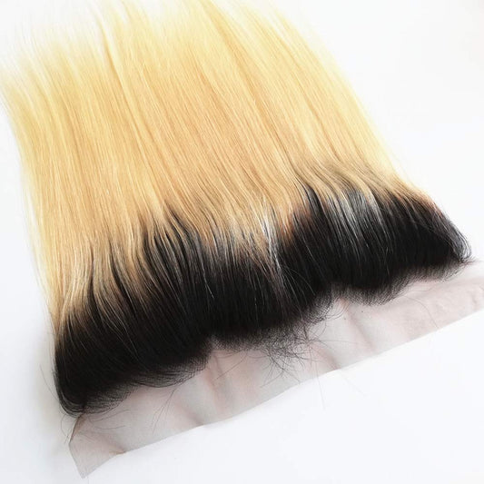 Center Wig Remy Hair 4x4 Straight Closure 1b613