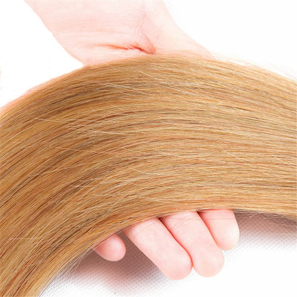 Center Wig Remy Hair 27 Straight Bundles Brazilian weaving