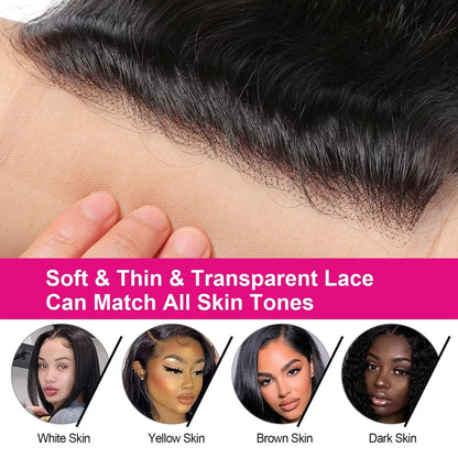 Center Wig Remy Hair 5x5 Body Wave Closure