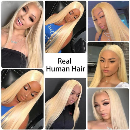 Center Wig Asian Raw Hair #613 Straight Bundles