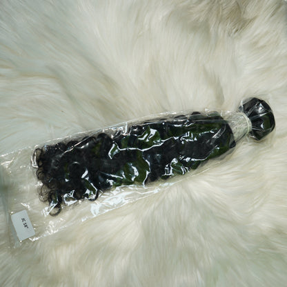 Center Wig Remy Hair Black Jerry Curly Bundles Brazilian weaving