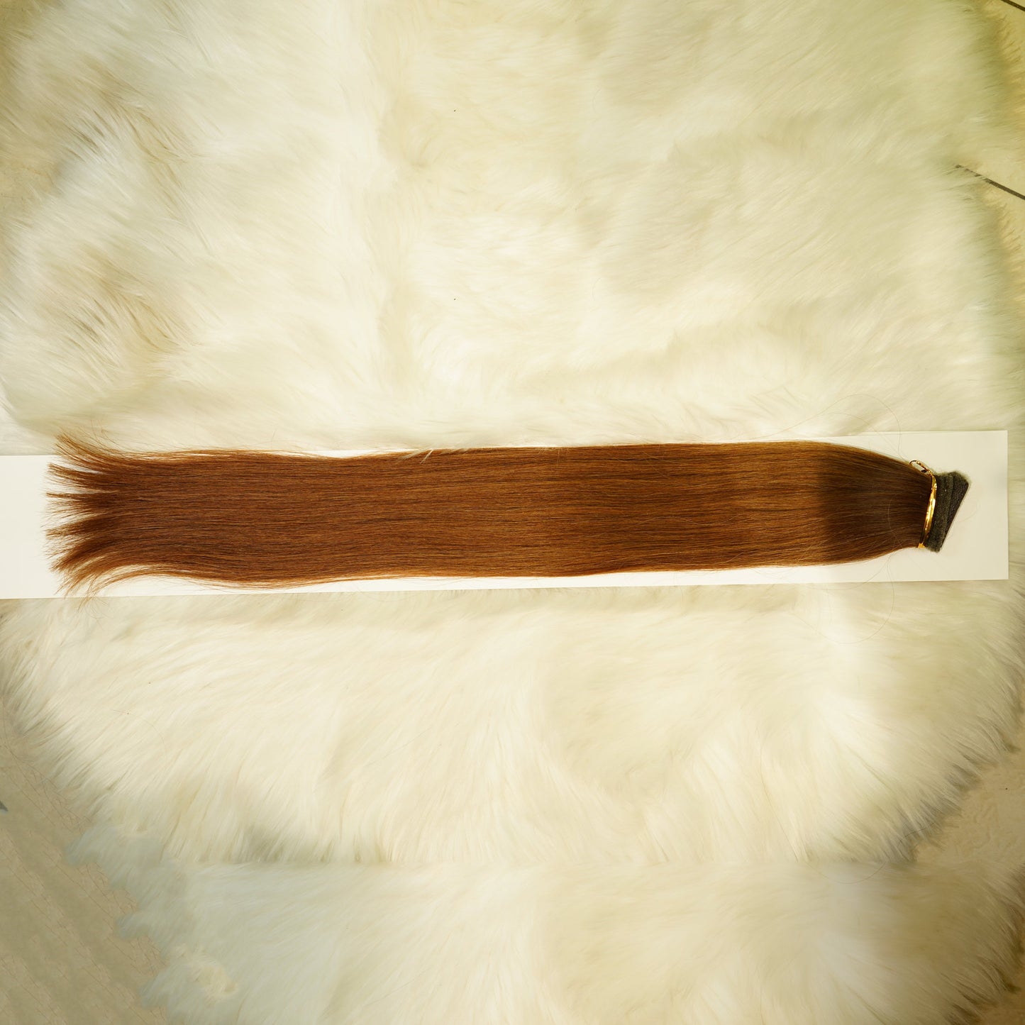 Center Wig Asian Raw Hair Straight Ponytail Hair Extensions