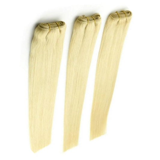 Center Wig 613 Blonde Asian Double Drawn Straight Hair Bundles