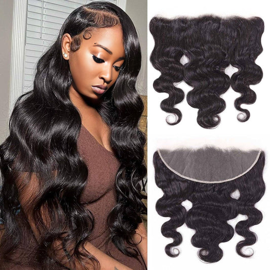 Center Wig Remy Hair 13x4 Body Wave Frontal