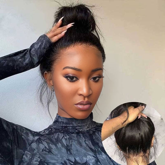 Center Wig Straight Full Lace Wigs Remy Hair