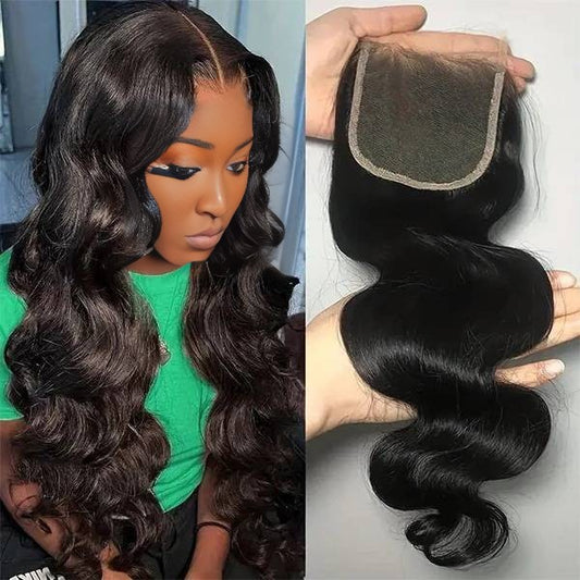 Center Wig Remy Hair 5x5 HD Closure