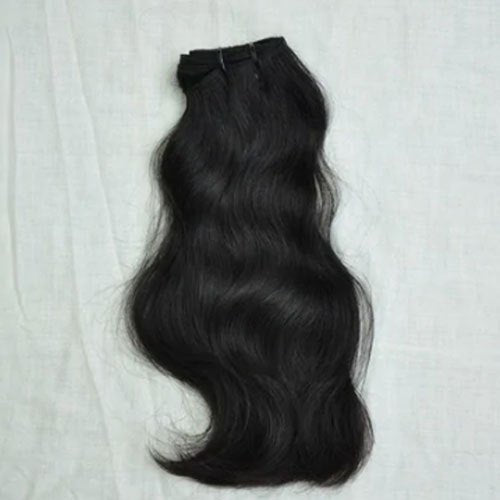 Center Wig Natural Black Double Drawn Indian Hair Bundles